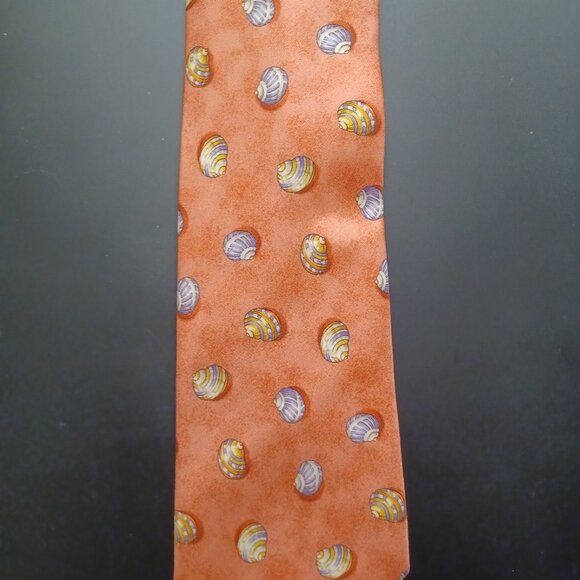 Dunhill Vintage Hand Printed Silk Tie - Picture 1 of 2
